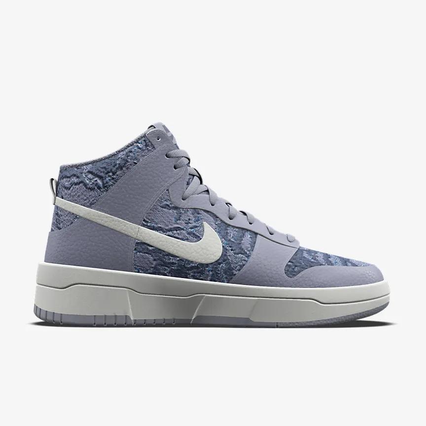 Giày Nike Dunk High Unlocked By You Nữ Xám